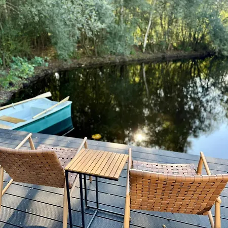 Schlaffass Natursee-chalet Mit Sanitaerfass,hot Tub,sauna,jacuzzi,angeln *
