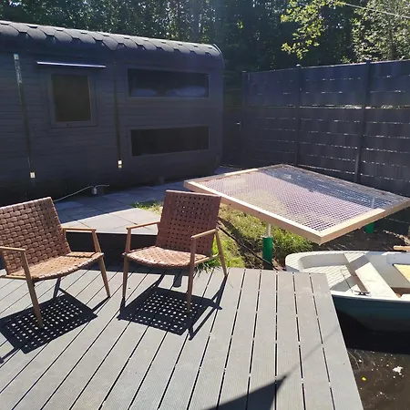 Schlaffass Natursee-chalet Mit Sanitaerfass,hot Tub,sauna,jacuzzi,angeln Twist
