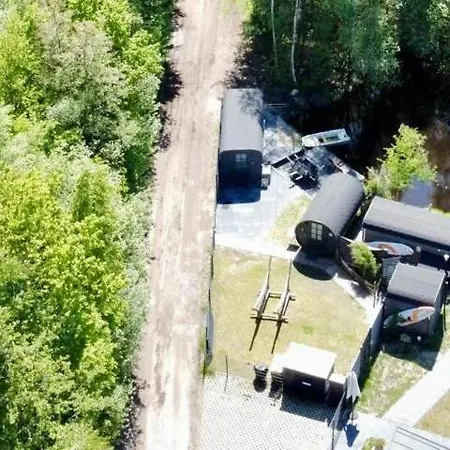 Schlaffass Natursee-chalet Mit Sanitaerfass,hot Tub,sauna,jacuzzi,angeln Luksusowy namiot Twist