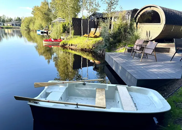 Schlaffass Natursee-chalet Mit Sanitaerfass,hot Tub,sauna,jacuzzi,angeln Twist